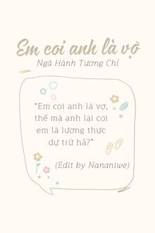 em coi anh là vợ