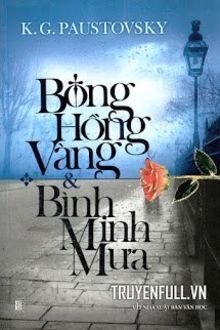 bông hồng vàng và bình minh mưa